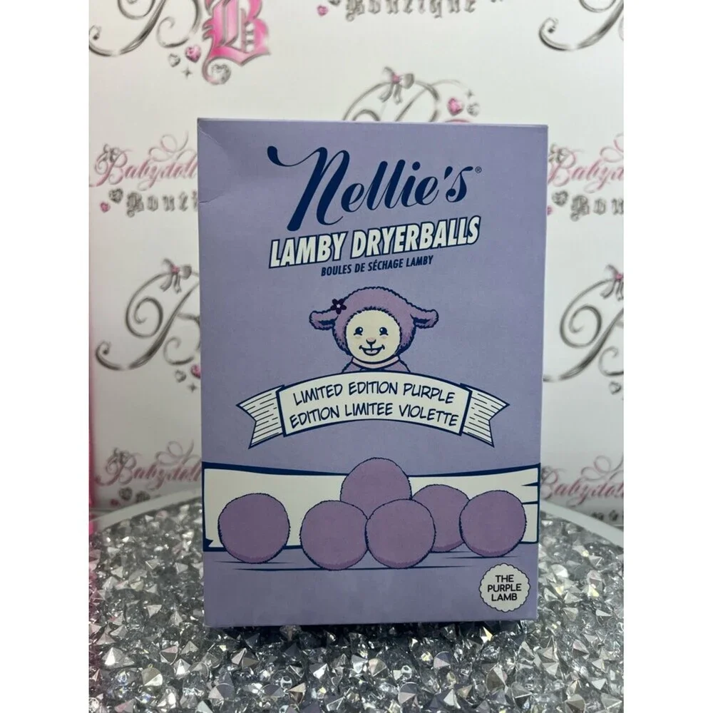 Nellie's Lamby Dryerballs - Limited Edition Purple the purple lamb 6 pack dryer